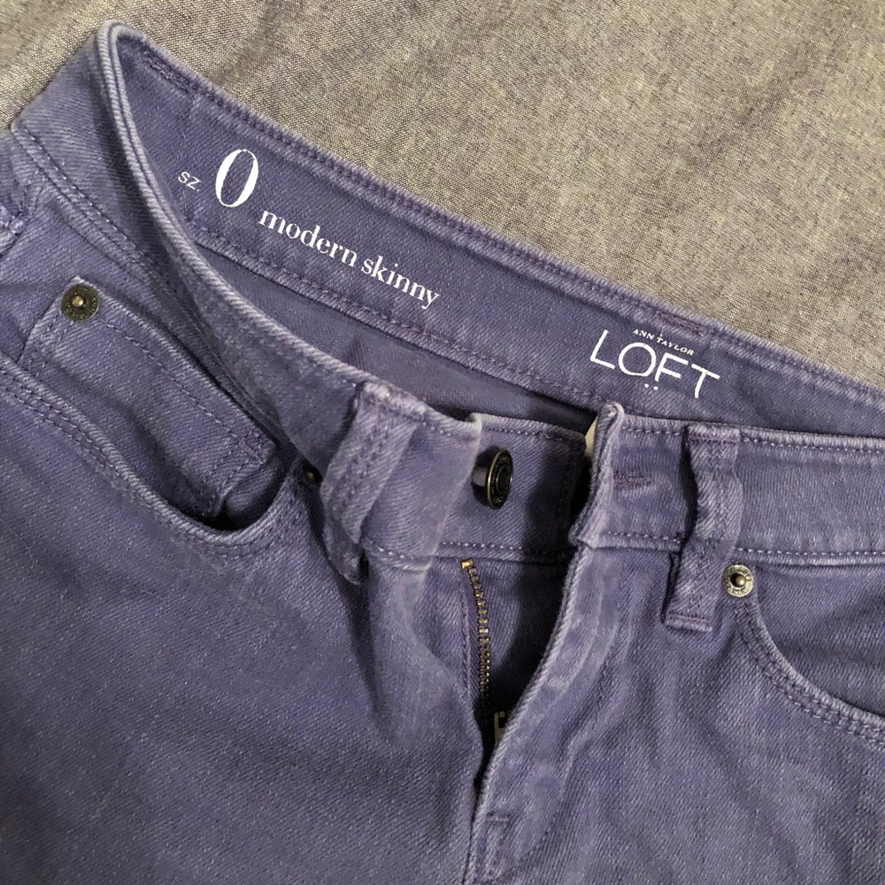 Ann Taylor LOFT light purple women’s denim jeans